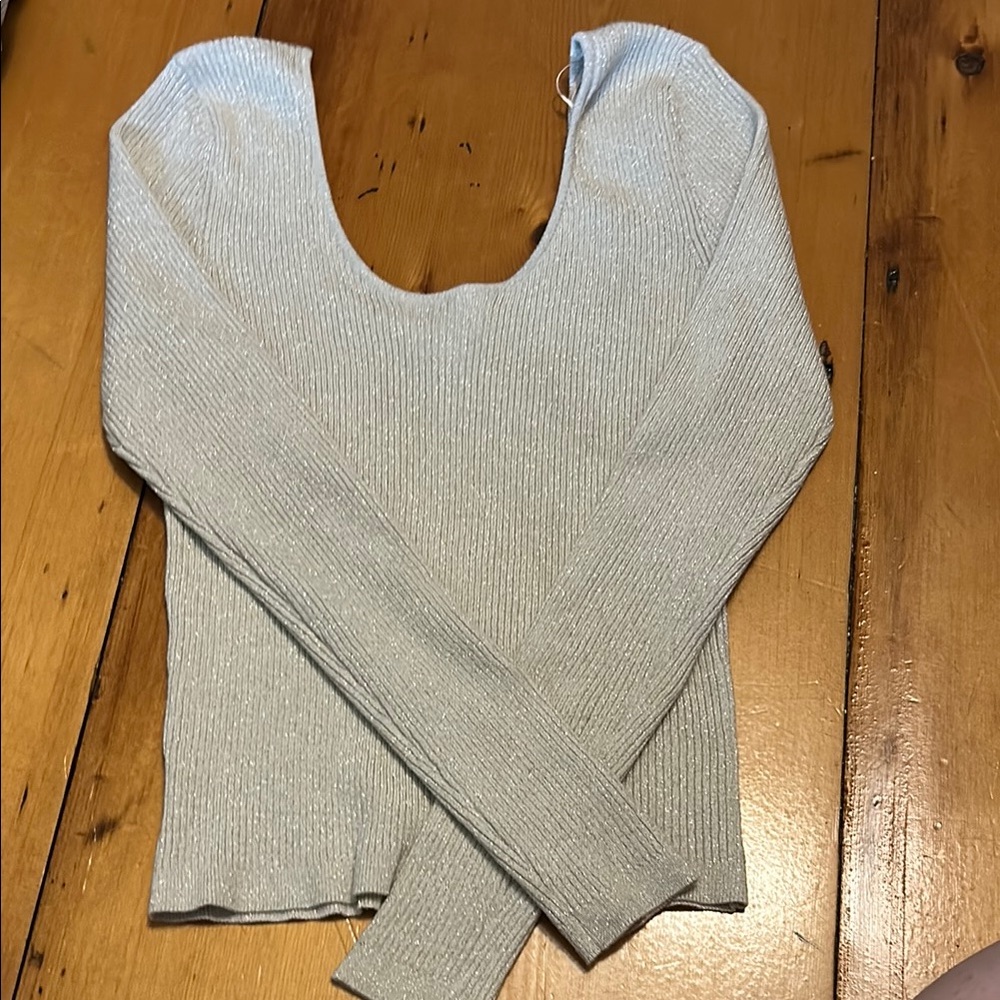 RSQ Gray Crew Neck Sweater Soft Knit Classic Design